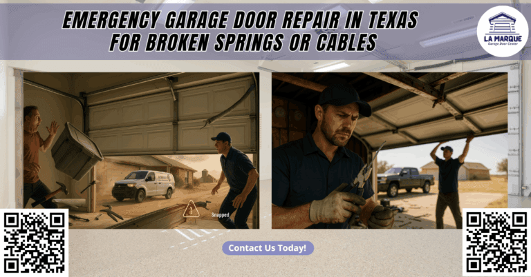 Emergency Garage Door Repair in Texas for Broken Springs or Cables - La Marque Garage Door Center