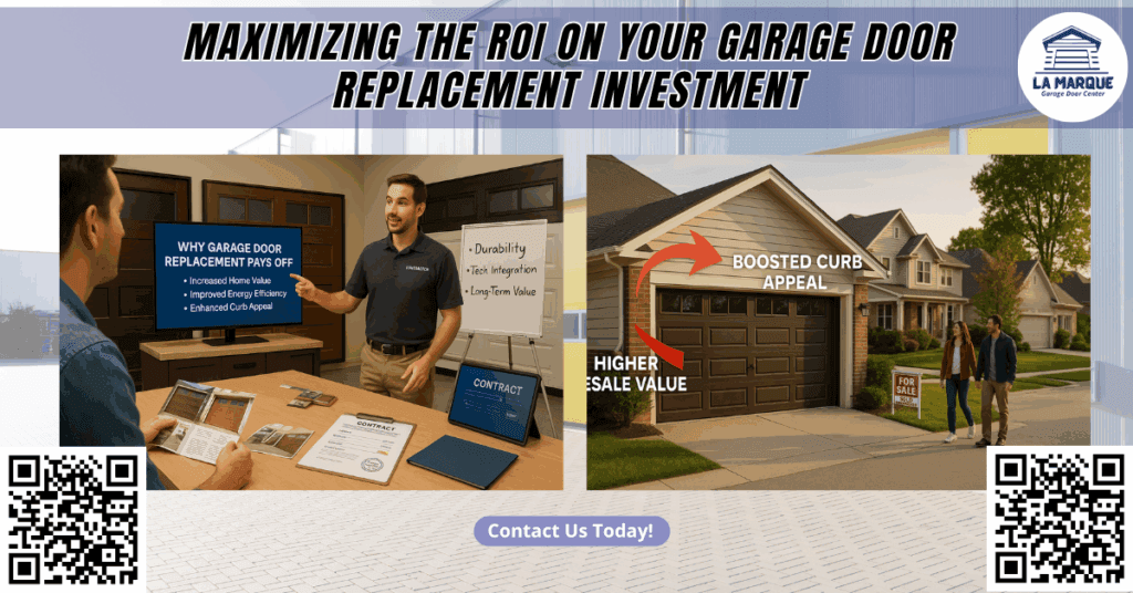 Maximizing the ROI on Your Garage Door Replacement Investment - La Marque Garage Door Center